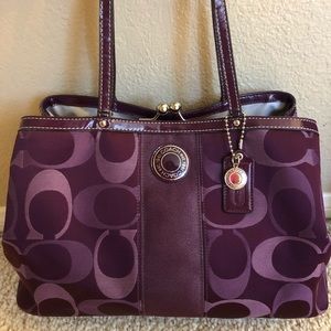 Purple Coach Bag